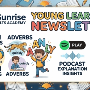 grammar tips , young learners , school kids grammar tips newsletter Sunrise IELTS Academy