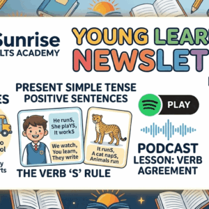 grammar tip for young learners Sunrise IELTS Academy New Maninagar